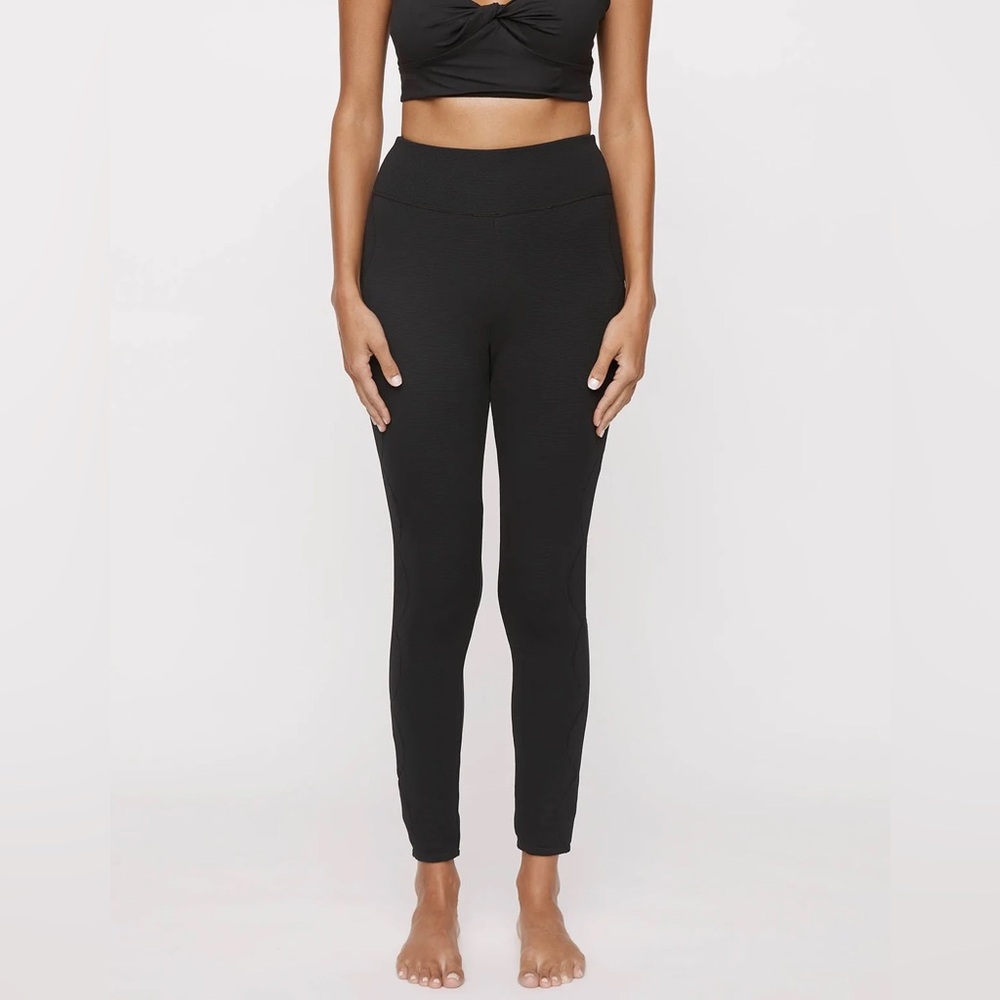 Marysia Swim Black High-Waist Leggings